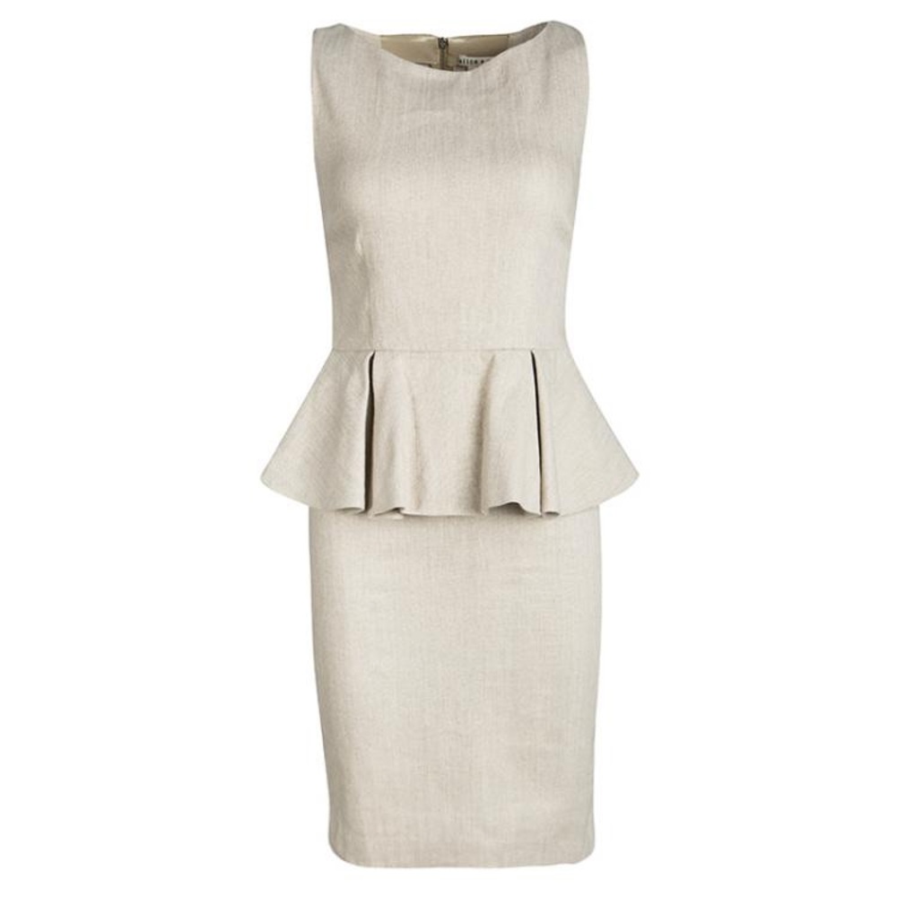 Alice + Olivia • To Work Linen Peplum Dress